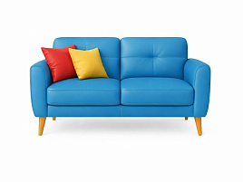 Химчистка кожаного 2-х местного дивана в Хамовниках