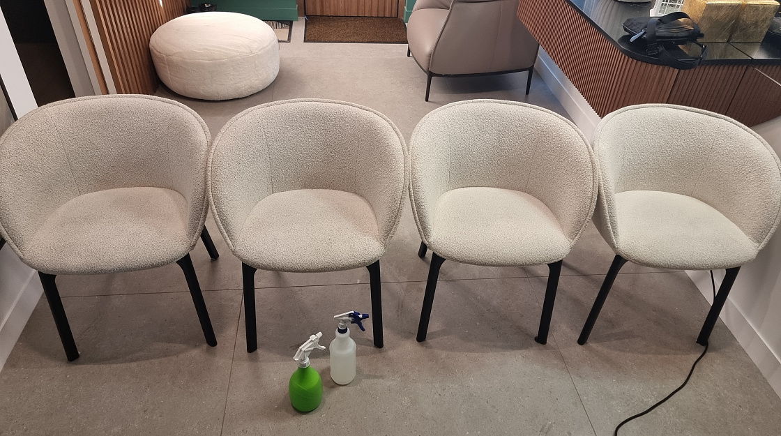 После химчистки