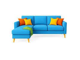 Химчистка 4-х местного углового дивана в Хамовниках