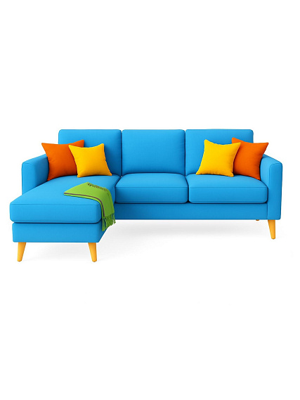 Химчистка 4-х местного углового дивана в Хамовниках