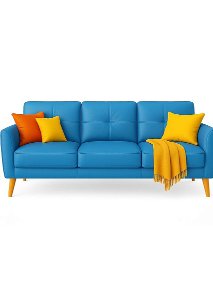 Химчистка кожаного 3-х местного дивана в Хамовниках